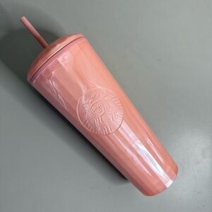 Starbucks Tumbler 2021 Blush Pink Dome Lid 24oz Cup
